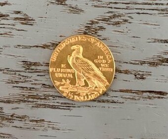 2 1/2 Dollars 1928 Indian Head – Quarter Eagle ZLATÁ MINCE