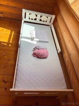 Dětská postel IKEA Kritter 70x160, včetně matrace a prostěra