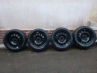 Plechové disky 16” 5x112 a zimní pneu 205/55/R16