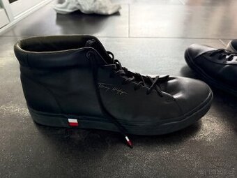 Kožené panské zimní boty Tommy Hilfiger vel.46