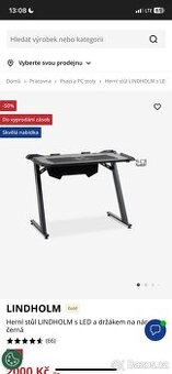 Herní podsvícený stůl