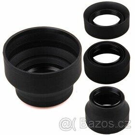 Gumová sluneční 3polohová clona - různé průměry 62,72,77