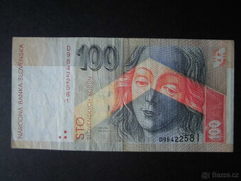 Slovenské bankovky 1993 - 2008 "100Sk"