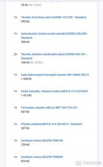 Dily k motoru M47D20