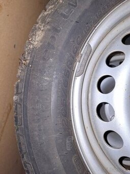 T6 Kola plechy, letní pneu, 4ks, krytky