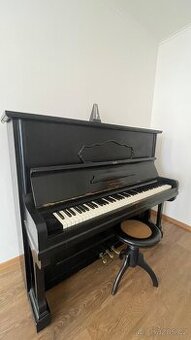 Klavír Hofmann & Czerny – černý, plně funkční, krásný histor