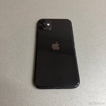 iPhone 11 64GB černý, 100% baterie, rok záruka