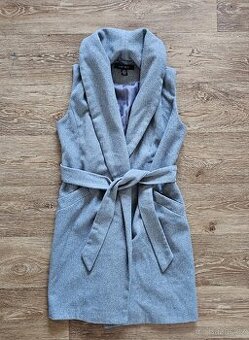 Dámský vlněný kabát bez rukávů Amisu vel. XS