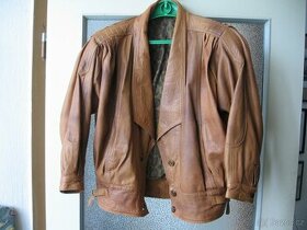 Kožená dámská bunda
