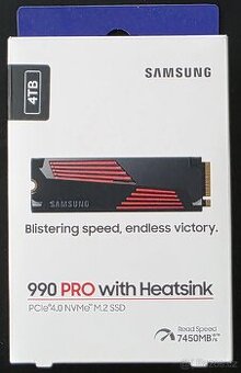 2x Samsung 990 PRO 4TB Heatsink | Záruka do 2029 | TOP stav