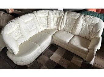 Luxusní rohová kožená sedací souprava, 2752