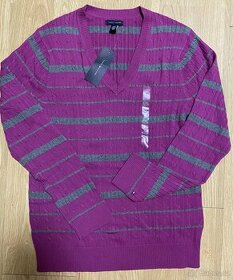 Dámský svetr Tommy Hilfiger fialový - 1