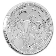 stříbrná mince star wars