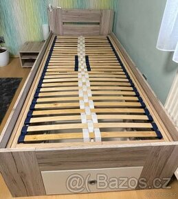 Dřevěná postel 90x200
