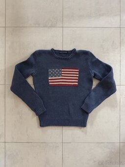 Ralph Lauren Polo svetr USA vlajka