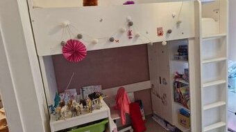 IKEA STUVA vysoka postel -