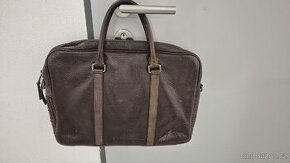 Kožená taška Massimo Dutti laptop - 1