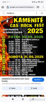 Kamenité čas rock fest 2025