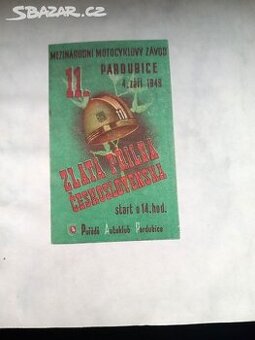 Zlatá přilba Československa Pardubice 4 září 1949 - 1