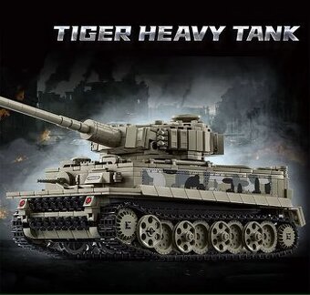 Stavebnice tank Tiger, kompatibilní s LEGO