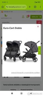 Sportovní kočárek pro dvojčata/ sourozence