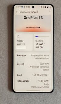 Oneplus 13 16/512 černý + sluchátka