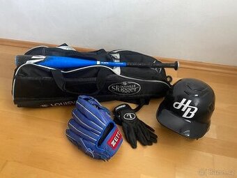 Baseballová Výbava - Pálka, Rukavice, Taška, Helma