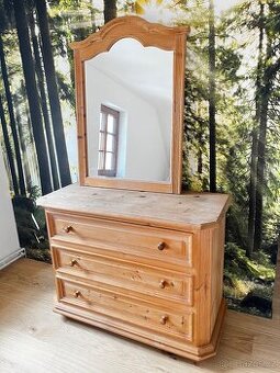 Ložnicový set-prádelník,zrcadlo,noční stolky