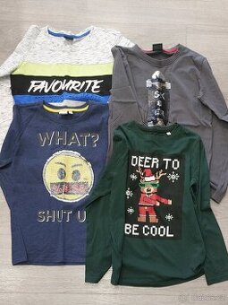 4x tričko s dlouhým rukávem vel. 146/152