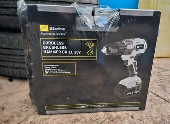 AKU bezuhlíková příklepová vrtačka 20 V