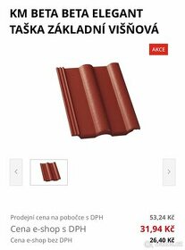 Nová střešní krytina - KM BETA višňová