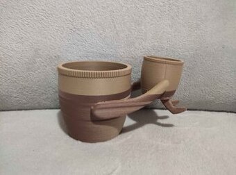 Originální tištěný květináč - 3D tisk