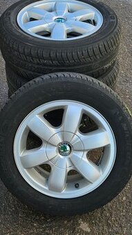 Letní alu kola originál Škoda R14 – 5x100 Prodám o
