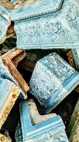 secesní krbové kachle - nekompletní