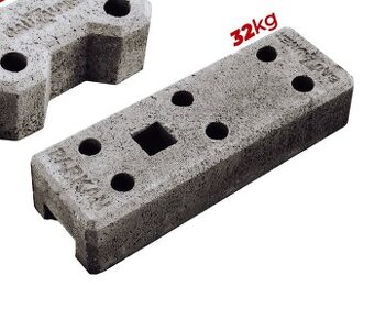 Betonové patky - mobilní -stavební plot..