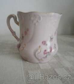 Vázička + hrneček růžový porcelán