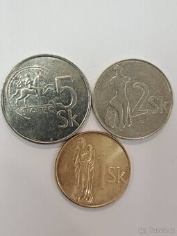 Mince 1,2,5, koruna Slovensko - 1