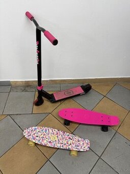 Koloběžka + Skateboard