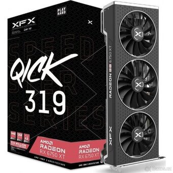 XFX Radeon RX 6750 XT CORE SPEEDSTER QICK 319 12GB GDDR6