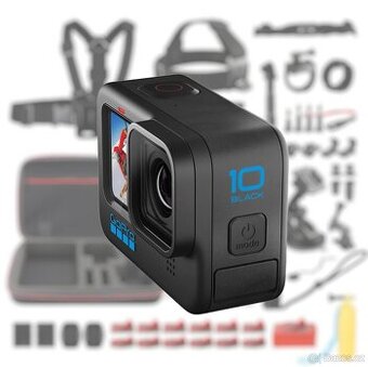 GoPro Hero10 + 2xbaterie + charger + megapack příslušenství