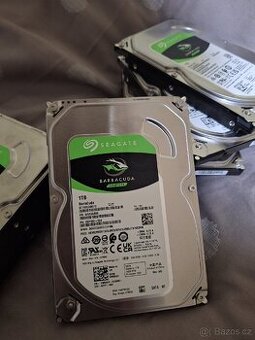 Seagate BarraCuda, 3,5" - 1TB 0 hodin najeto. NOVÉ DISKY