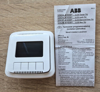 Pokojový univerzální programovatelný termostat ABB – 4 ks