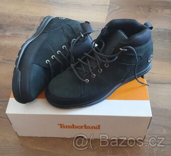NOVÉ turistické boty Timberland Euro Rock Mid Lace - Černé