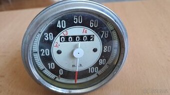 Tachometr PAL do 100/m.p.h., chromovaný rámeček