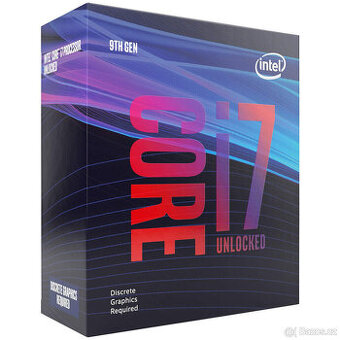 Intel Core i7-9700KF, 8 jader, 4,9 GHz, LGA 1151