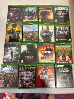 Prodám hry na xbox X