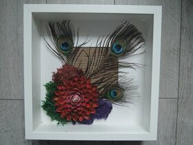 Dekorace paví pera