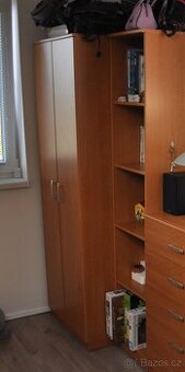 2ks šatní skříň olše - lamino