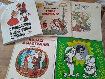 LP pohádky - Hurvínek, Křemílek, Rumcajs, Ferda mravenec