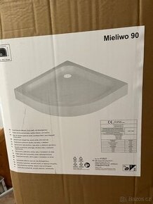 sprchový kout  - vanička akrylát 90/90 / 52 , nožičky, sifon